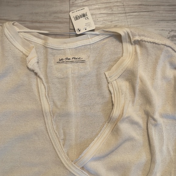 Free People Anyway Tee in Gardenia NWT - Picture 6 of 8